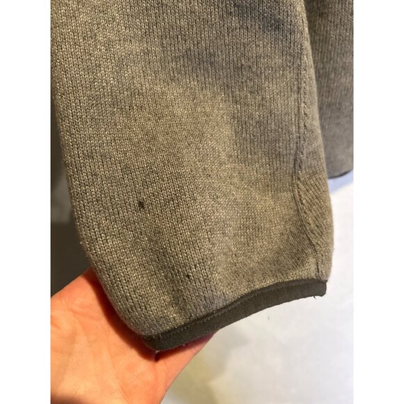 The North Face (Men's 2XL) Gray Full Zip Fleece Jacket - Picture 2 of 7